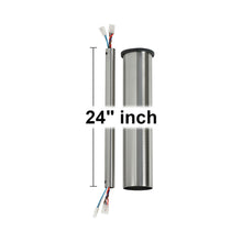 Load image into Gallery viewer, Minimalist Downrod in Brushed Steel (24 inches).
