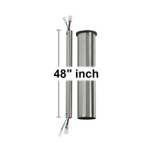 Load image into Gallery viewer, Minimalist Downrod in Brushed Steel (48 Inches).
