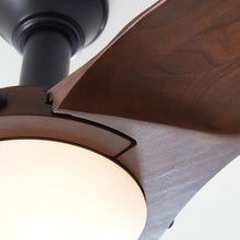Load image into Gallery viewer, Minimalist LED Ceiling Fan in Detail.
