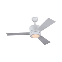 Load image into Gallery viewer, Vision II LED Ceiling Fan in Matte White/Matte White.
