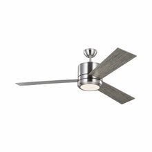 Load image into Gallery viewer, Vision Max LED Ceiling Fan in Brushed Steel.
