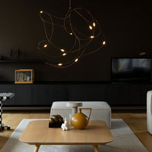 Load image into Gallery viewer, Flock of Light LED Chandelier in living room.
