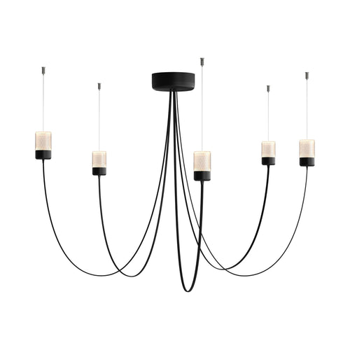 Gravity LED Chandelier in Black.