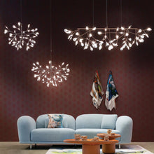 Load image into Gallery viewer, Heracleum III LED Pendant Light in living room.
