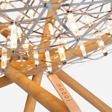 Load image into Gallery viewer, Raimond II Tensegrity LED Floor Lamp in Detail.
