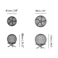 Load image into Gallery viewer, Raimond II Tensegrity LED Floor Lamp - line drawing.
