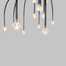 Load image into Gallery viewer, Starfall Light LED Chandelier in Detail.
