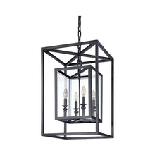 Load image into Gallery viewer, Morgan Chandelier in Deep Bronze (4-Light).

