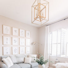 Load image into Gallery viewer, Morgan Chandelier in living room.
