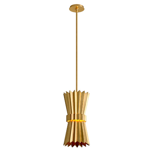 Moxy Pendant Light in Gold Leaf/Single.