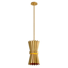 Load image into Gallery viewer, Moxy Pendant Light in Gold Leaf/Single.
