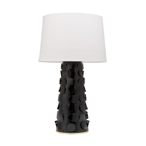 Naomi Table Lamp in Black and White.