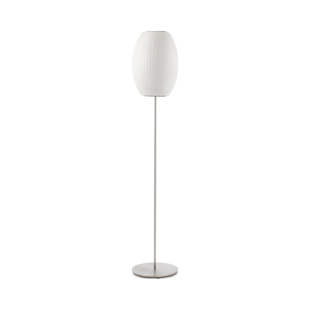 Nelson® Cigar Lotus Floor Lamp in Small / Brushed Nickel
