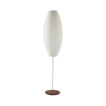 Load image into Gallery viewer, Nelson® Cigar Lotus Floor Lamp in Large / Walnut
