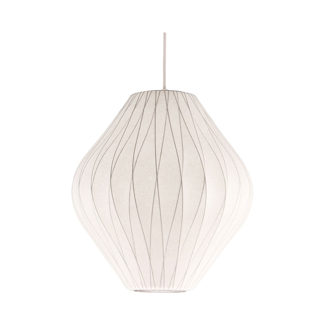 Nelson® Pear Crisscross Bubble Pendant Light in Small