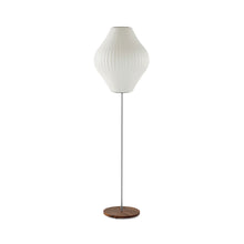 Load image into Gallery viewer, Nelson® Pear Lotus Floor Lamp in Walnut
