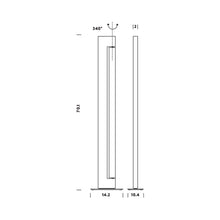 Load image into Gallery viewer, Ara LED Floor Lamp - line drawing.
