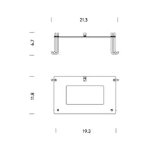 Load image into Gallery viewer, Borne Beton LED Floor Lamp - line drawing.
