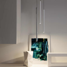 Load image into Gallery viewer, Canna Nuda Metallo LED Pendant Light in living room.
