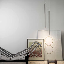Load image into Gallery viewer, Canna Nuda Metallo LED Pendant Light in living room.
