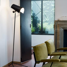 Load image into Gallery viewer, Claritas Floor Lamp in living room.
