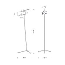 Load image into Gallery viewer, Claritas Floor Lamp - line drawing.
