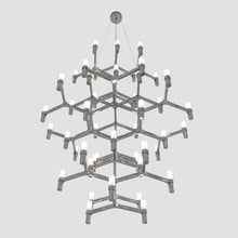 Load image into Gallery viewer, Crown Summa LED Chandelier in Detail.
