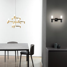 Load image into Gallery viewer, Crown Wall Light in living room.
