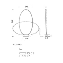 Load image into Gallery viewer, Ellisse Floor Lamp - line drawing.
