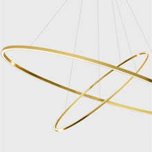 Load image into Gallery viewer, Ellisse LED Double Mega Pendant Light in Detail.
