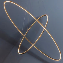 Load image into Gallery viewer, Ellisse LED Double Mega Pendant Light in Detail.

