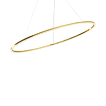 Load image into Gallery viewer, Ellisse LED Minor Pendant Light in Gold Painted.
