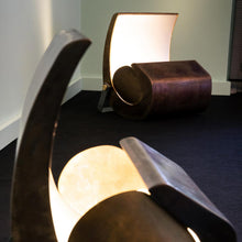 Load image into Gallery viewer, Escargot Floor Lamp in living room.
