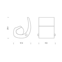 Load image into Gallery viewer, Escargot Floor Lamp - line drawing.
