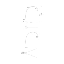 Load image into Gallery viewer, Fox LED Floor Lamp - line drawing.
