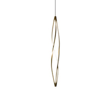 Load image into Gallery viewer, In The Wind LED Pendant Light in Gold (Vertical).
