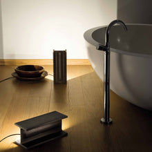 Load image into Gallery viewer, Mais Plus Que Cela Je Ne Peux Pas LED Floor Lamp in bathroom.
