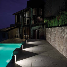 Load image into Gallery viewer, Mais Plus Que Cela Je Ne Peux Pas LED Floor Lamp in Outside Area.
