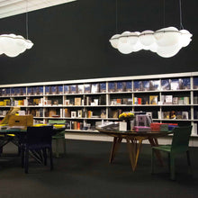 Load image into Gallery viewer, Nuvola LED Pendant Light in library.
