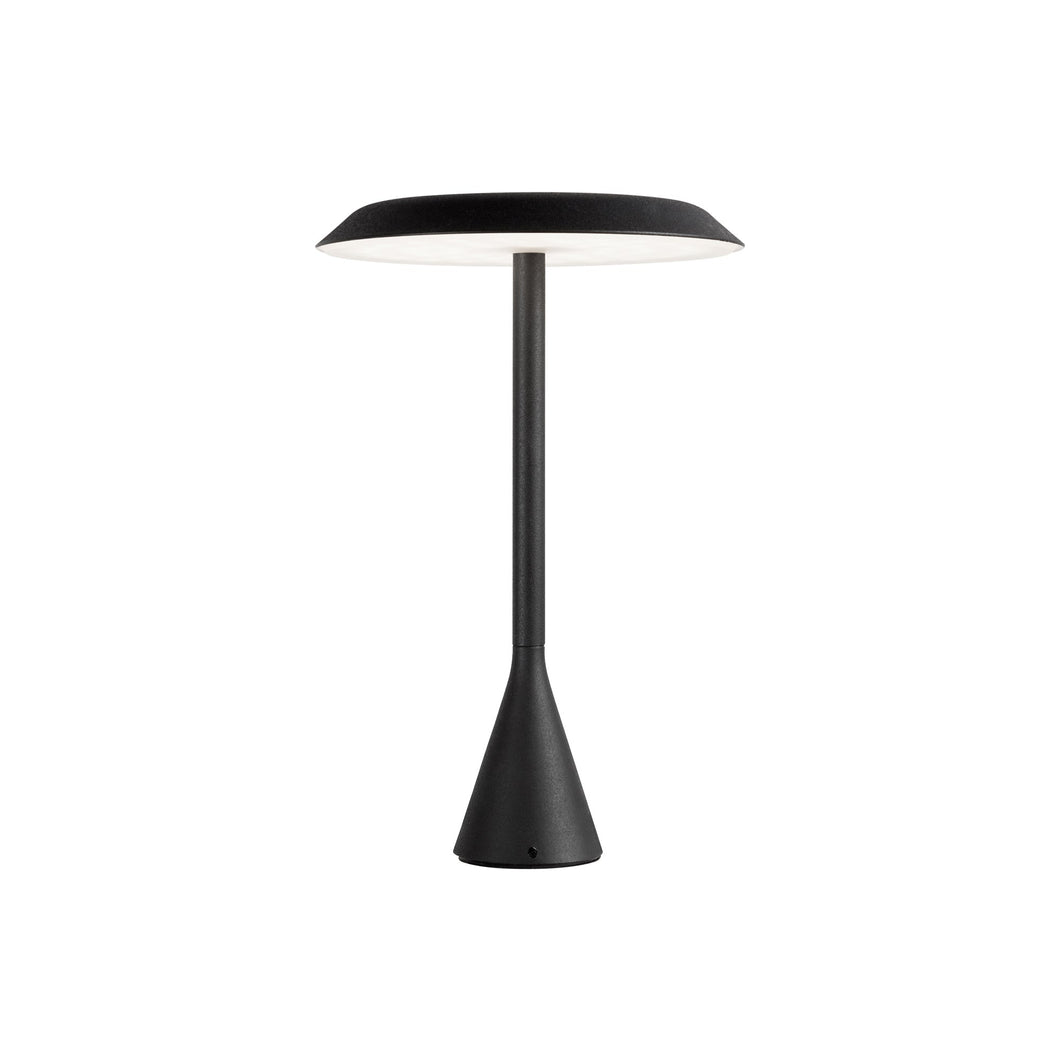 Panama LED Table Lamp in Coal Black (Small).