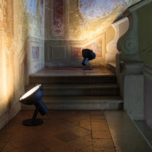 Load image into Gallery viewer, Projecteur Floor Lamp in stairs.
