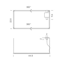 Load image into Gallery viewer, Spigolo LED Pendant Light - line drawing.
