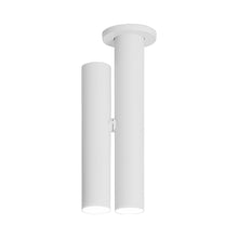 Load image into Gallery viewer, Tubes LED Semi Flush Mount Ceiling Light in Grey White.

