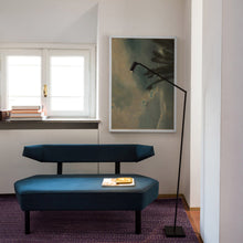 Load image into Gallery viewer, Untitled Spot LED Reading Floor Lamp in living room.
