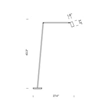 Load image into Gallery viewer, Untitled Spot LED Reading Floor Lamp - line drawing.
