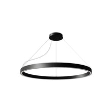 Load image into Gallery viewer, Zirkol LED Pendant Light in Black (Circular/39.4-Inch/45W).
