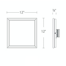 Load image into Gallery viewer, Neo LED Flush Mount Ceiling Light - line drawing.
