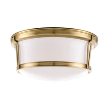 Load image into Gallery viewer, Newport Flush Mount Ceiling Light Large/Aged Brass.
