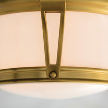 Load image into Gallery viewer, Newport Flush Mount Ceiling Light in Detail.
