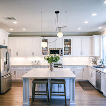 Load image into Gallery viewer, NH Linear Suspension Light in dining room.
